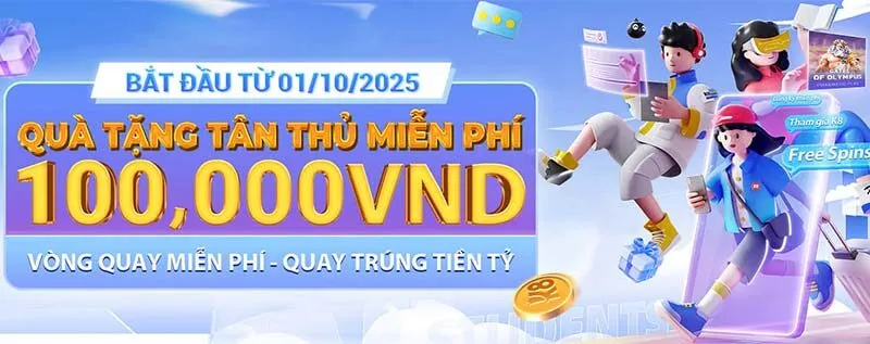 K8Bet khuyến mãi tặng ngay 100K cho người chơi đăng ký mới