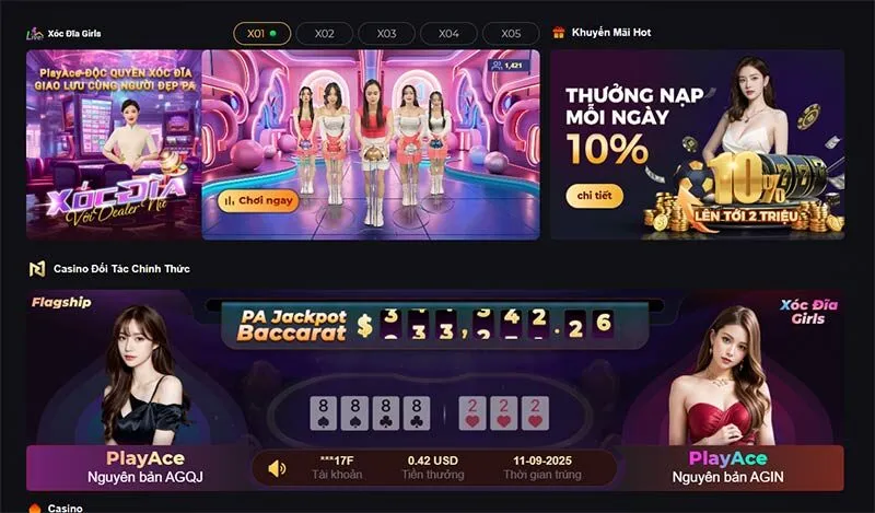 Live casino luôn thu hút đông đảo người chơi ghé thăm mỗi ngày